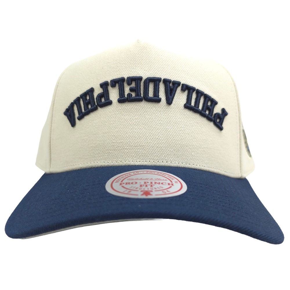 Phila Union Mitchell & Ness MLS Pro Fit Snapback Hat Cap Flipped 3D Logo NWT